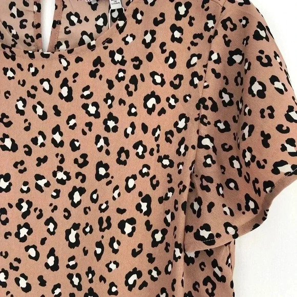 NWT Hayden Los Angeles Leopard Asymmetrical Swing Dress - Picture 4 of 6